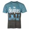 The Beatles Унисекс футболка для взрослых Let It Be с раздельной окраской тай-дай