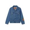 Levis SS22 однотонная джинсовая куртка с мультяшным воротником мужская куртка синяя A4336-0000