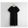 Летнее женское свободное повседневное минималистичное однотонное платье женская длинная юбка