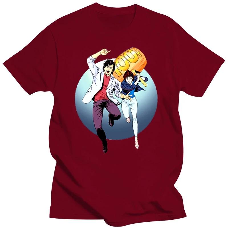 Аниме Манга Смешная Новинка Повседневная Футболка Поп Стиль Скейт Унисекс Мужчины Мужчины Топ Футболка Ryo Saeba Is A Lascivious City Hunter Футболка