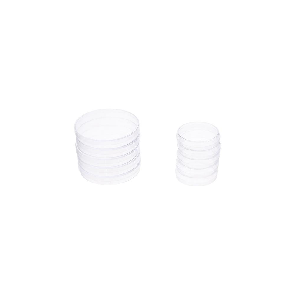 55x15mm 90x15mm Clear Petri Dish Sterile Petri Dishes Petri Dishes Bacteria Culture Dish