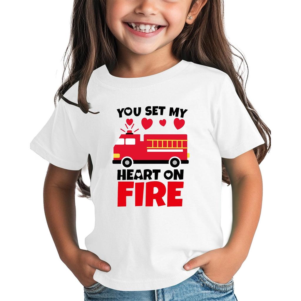 Рубашка на День святого Валентина для малышей, девочек и мальчиков, милые футболки с сердечками, детские футболки на День святого Валентина