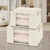 Large Capacity Striped Visible Storage Bag Non-Woven Fabric Quilt Storage Box  Quilt Storage