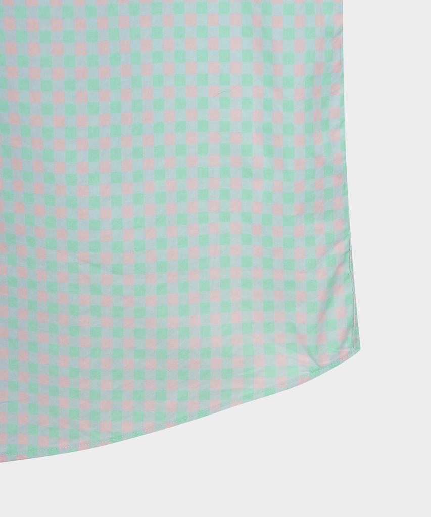 BROOKS BROTHERS Friday Poplin Pattern Check Shirt (Mint) (Bbthmmg106)