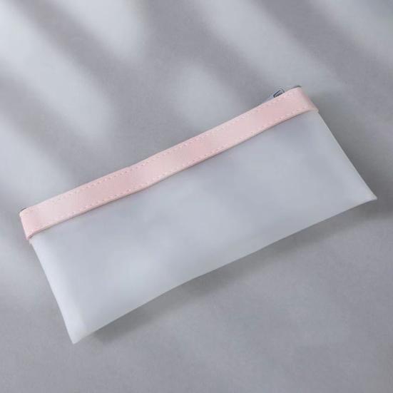 Прозрачный пенал большой емкости на молнии ПВХ водонепроницаемый прозрачный пенал органайзер для кистей для макияжа