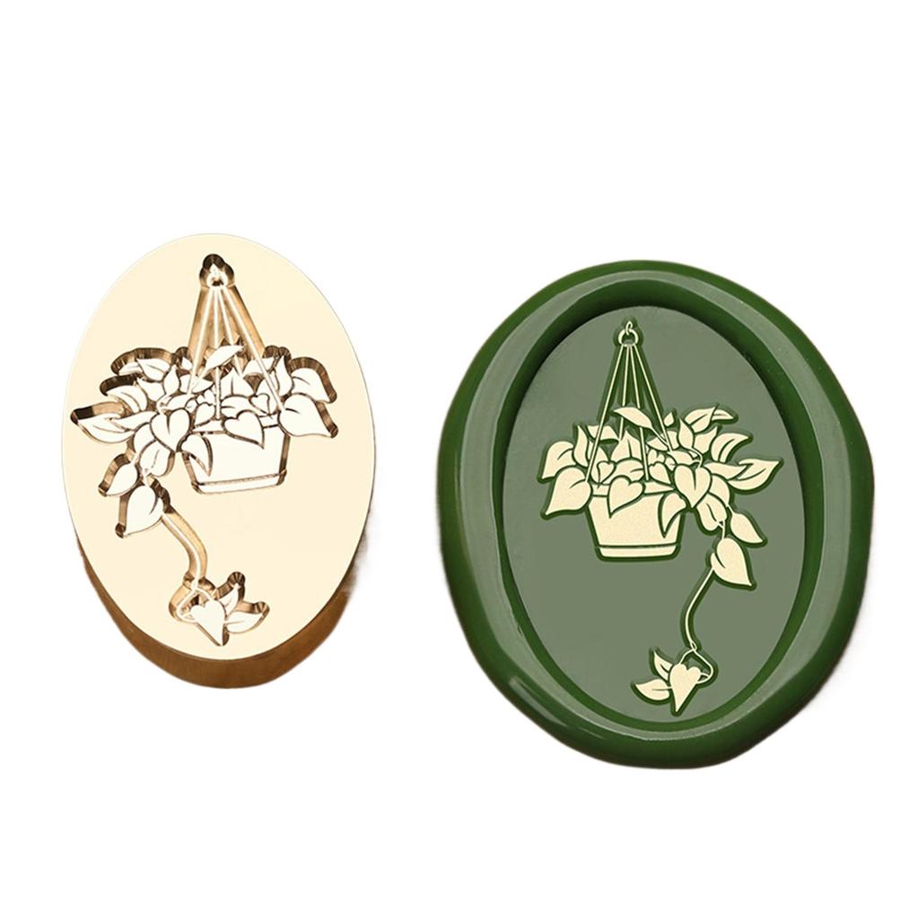 Головка штампа-печати на растительную тематику, антикварная рельефная головка для опечатывания, для украшения конвертов, приглашений, скрапбукинга