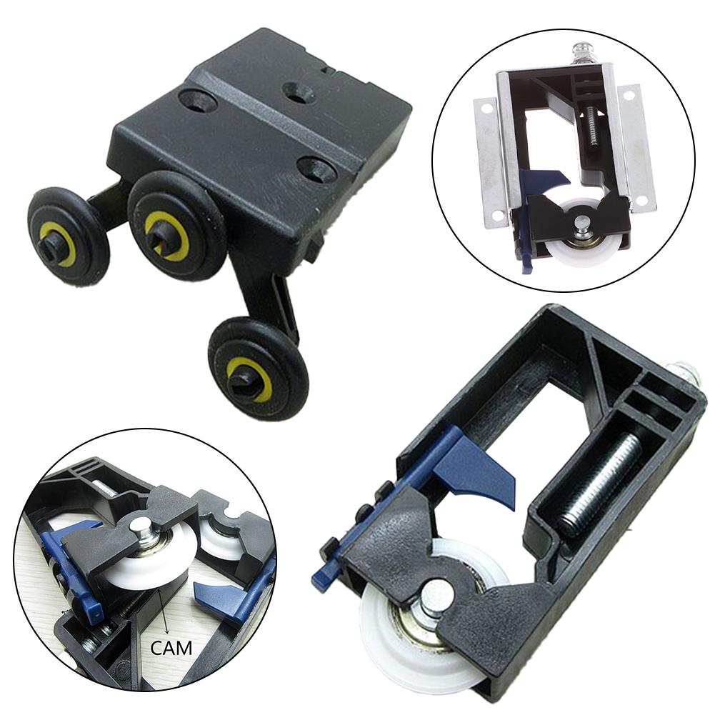 Шкив для раздвижной двери шкафа Подвесное колесо Ролик для деревянной двери Боковое крепление Колесо для раздвижной двери Подвижное колесо Мебельная фурнитура