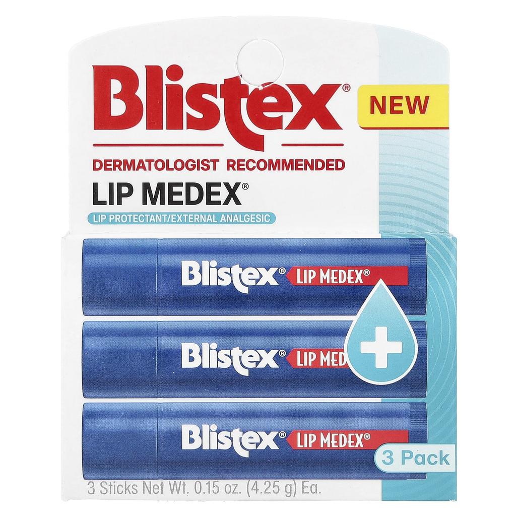 Blistex Lip Medex®, 3 Packs, 4.25 G (0.15 Oz) Each