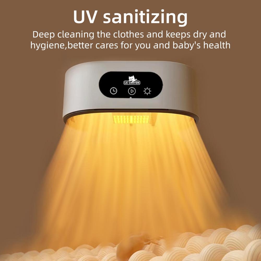 Aoresac Портативная сушилка 1200 Вт для стирки электрической детской одежды, сушилка для нижнего белья, мини-сушилка