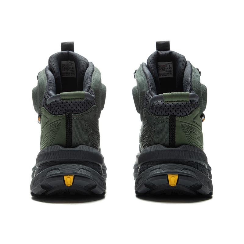 Li Ning CF River High модные удобные нескользящие износостойкие высокие походные ботинки унисекс походные ботинки черные зеленые AHTU015-2