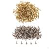 400 .5mm Metal Brads Paper Fasteners Scrapbooking Embellishment