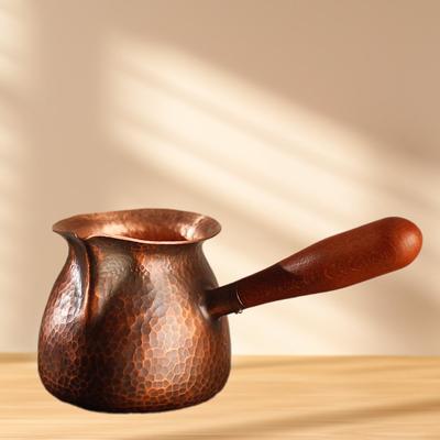 Утолщенный чайник для заваривания чая с деревянной ручкой для китайской чайной церемонии ручной работы, чайник для кунг-фу для ресторана, походов