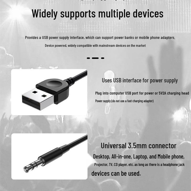 Атмосферная подсветка USB проводные компьютерные колонки 2.0 - Компактная домашняя/офисная звуковая система (В9)