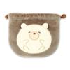 Pine Create Marukko Animal Warm Drawstring Bag Hedgehog Size: Approx. W13.3 H12 24P45249