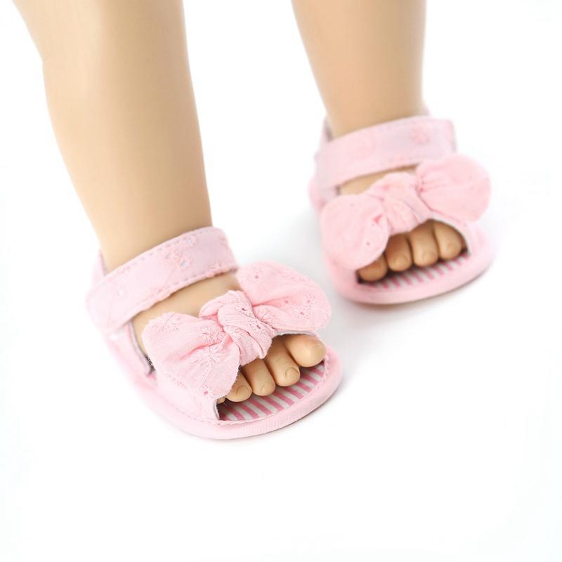 Children Baby Kids Boys Girls Shoes Non-Slip Canvas Bowknot Toddlers Newborn Infant Sandals