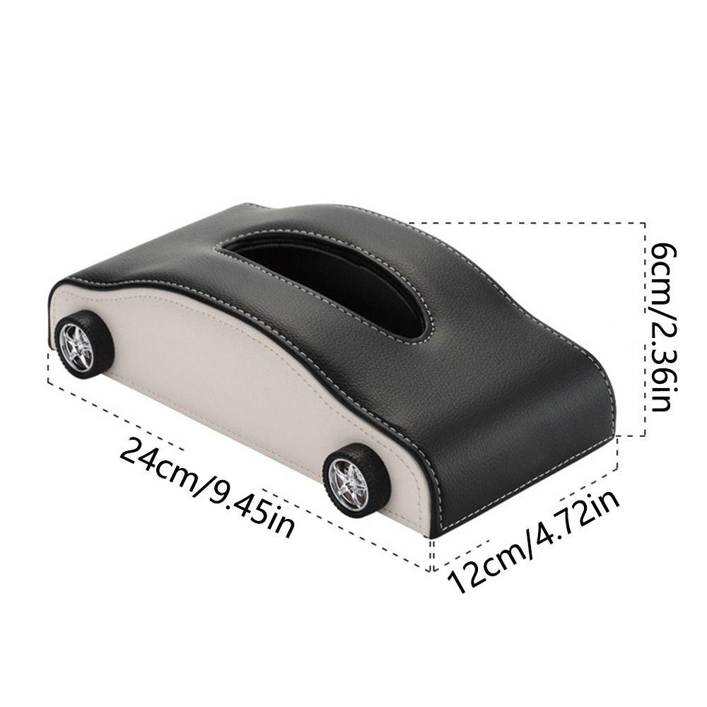 Simulated Tire Tissue Dispenser Decorative Car Leather Tissue Organizer Auto Napkin Holder Office