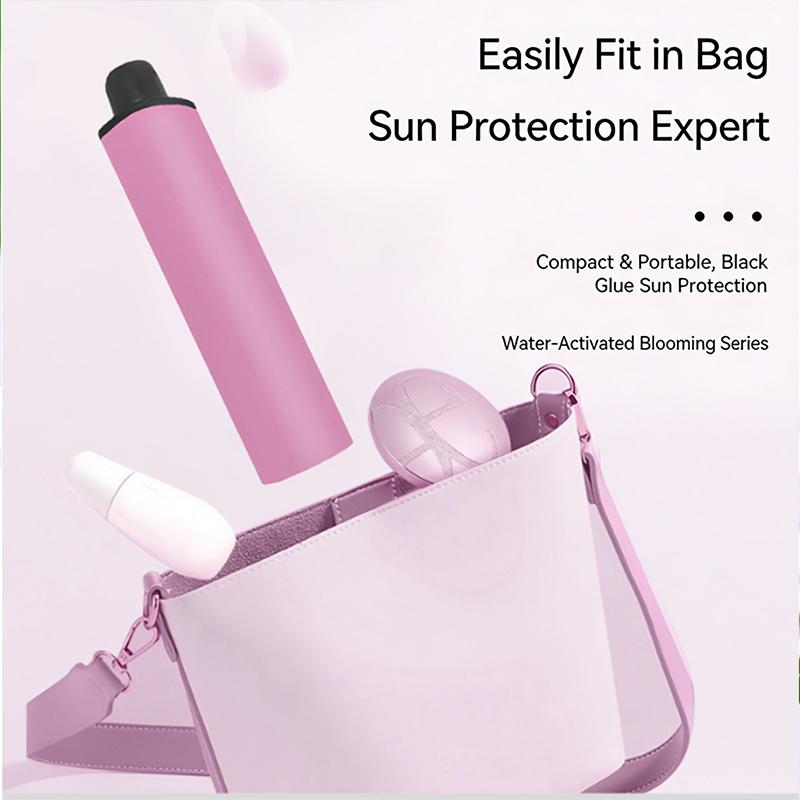 Automated 3 Fold Umbrella UV Protection Windproof Compact Folding Rain Sun Shelter for Business Travel