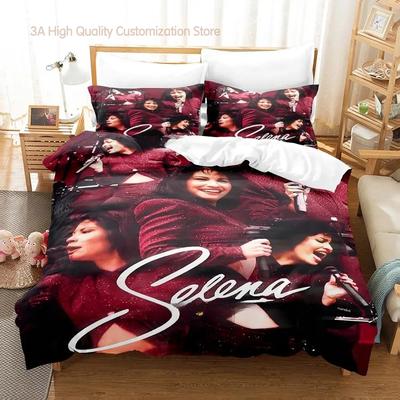 Популярный комплект постельного белья Selena Quintanilla Односпальный Twin Full Queen King Размер Комплект для спальни мальчика Постельное белье Комплект простыней