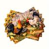 1 шт. Фермерский цыпленок Дизайн Декор дома Кухонные салфетки-подставки, Печатные изолированные настольные салфетки-подставки, Подходят для семейного праздника на открытом воздухе