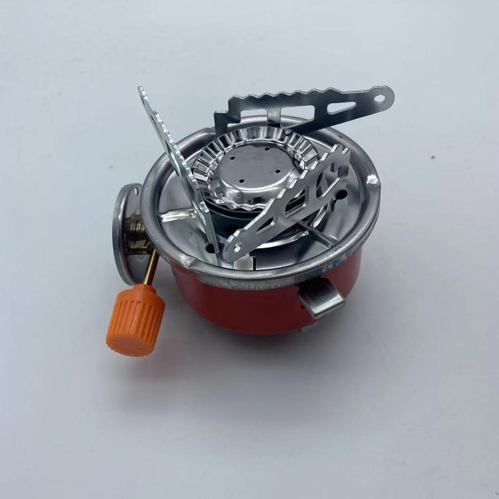 Portable Round Butane Cartridge Stove, Compact Butane Stove for Outdoor Camping and Cooking