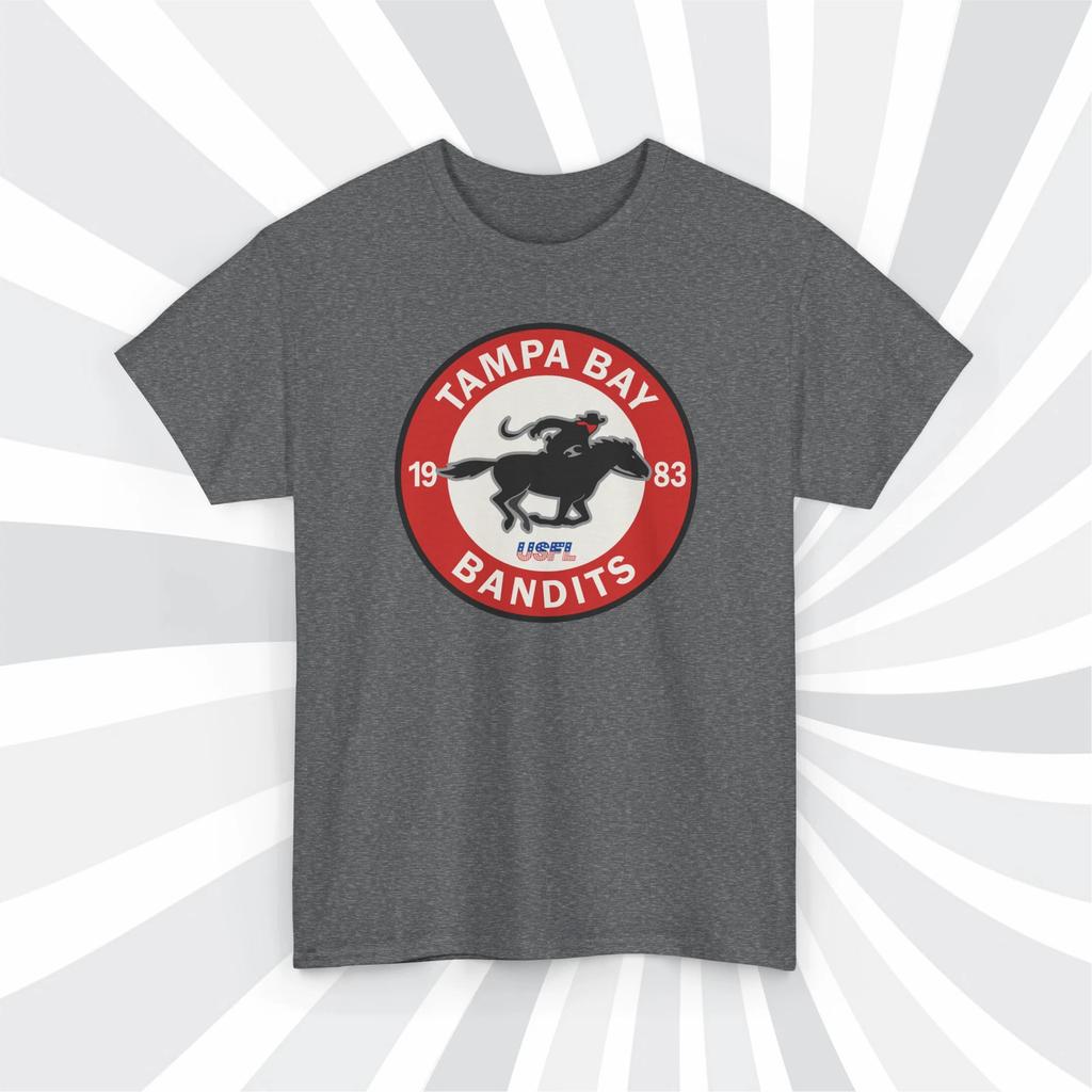 Tampa Bay Bandits 1983 USFL Vintage Football Logo T shirt - Buccaneers