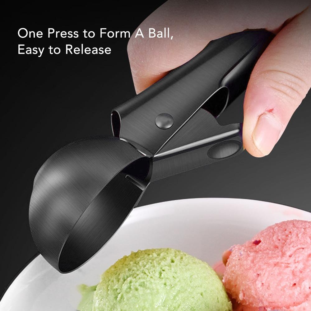 Stick Proof Ice Cream Scooper Stainless Steel Ice Cream Ball Spoon Ice Cream Scoop DIY Ice Cream