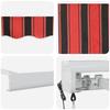 Retractable Awning Orange and Brown 300 x 250 cm