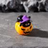 Purple Cartoon Scary Pumpkin Statue Mini Desktop Knick-knack  Festival Supplies