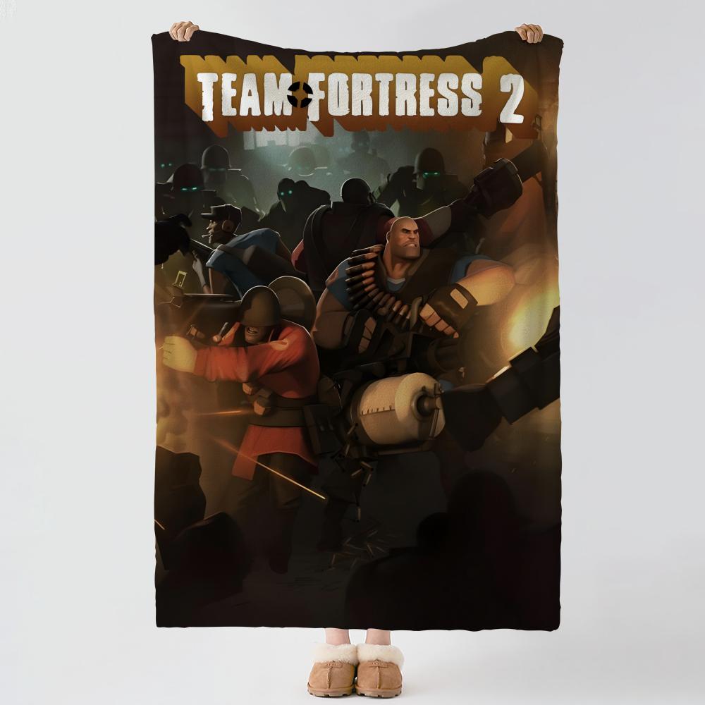 Игровое одеяло T-Team Fortress-s Throw, толстое, комфортное, фланелевое, для использования в различных ситуациях, в помещении, на улице, для дневного сна