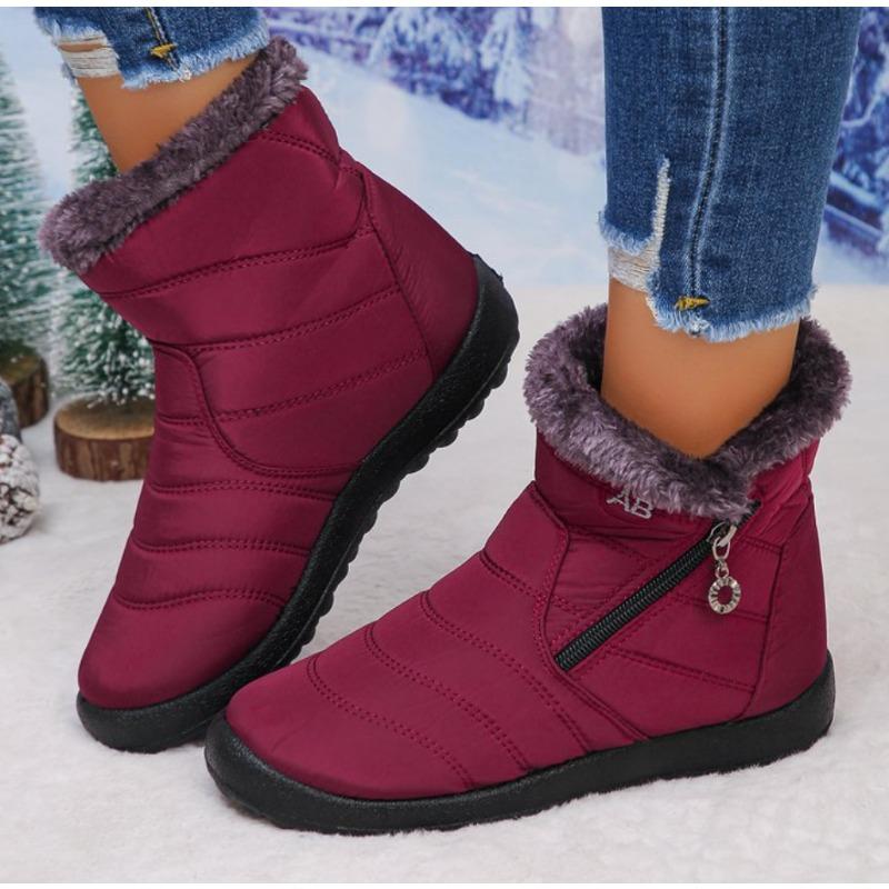 Модная женская водонепроницаемая обувь до щиколотки для женщин, зимняя обувь, сохраняющая тепло, зимние ботинки, женские ботильоны на молнии, зимние легкие кроссовки, женские ботинки