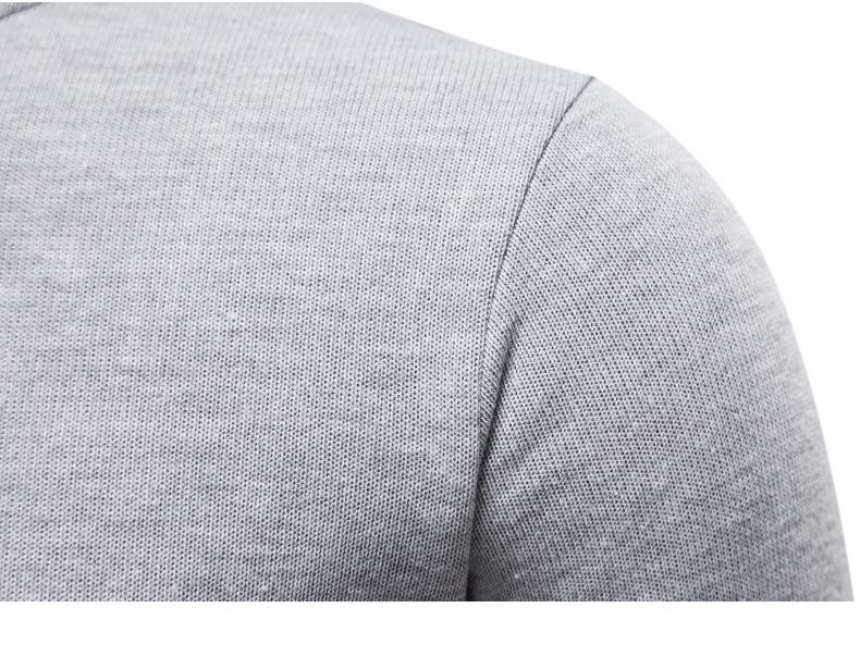 Men's Thick Knitted High-Neck Fleece Pullover Sweater - Autumn & Winter Casual Style