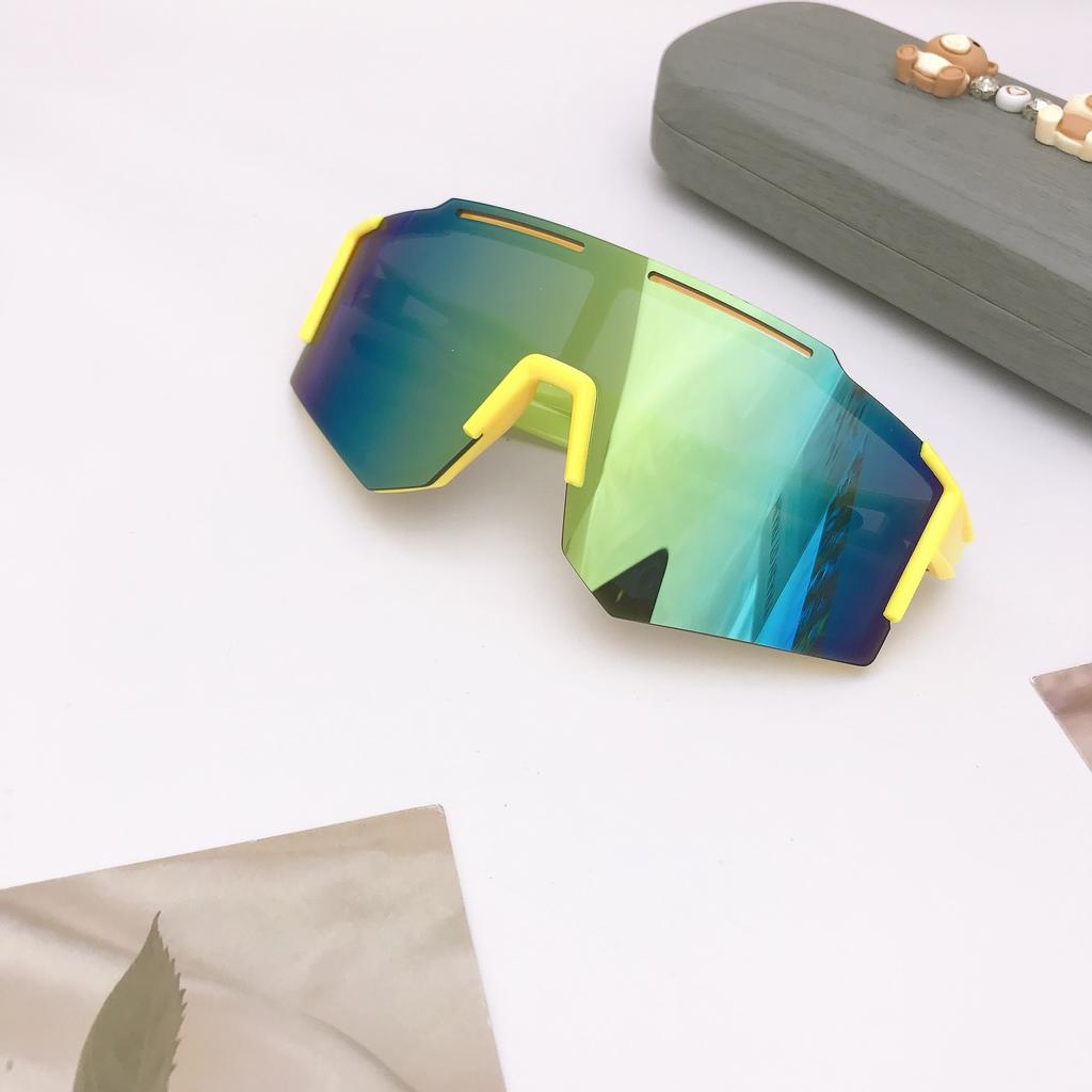 Fashion Children'S Sunglasses Outdoor Colorful Boys And Girls Cycling Sunglasses One-Piece Sports Glasses