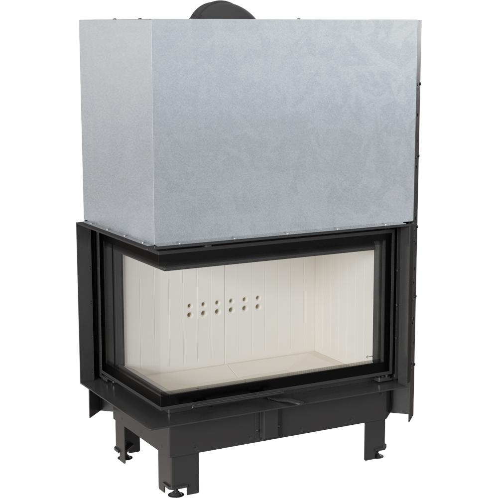 Стальной камин KRATKI MBO левый 15 кВт Ø 200 Подъемный