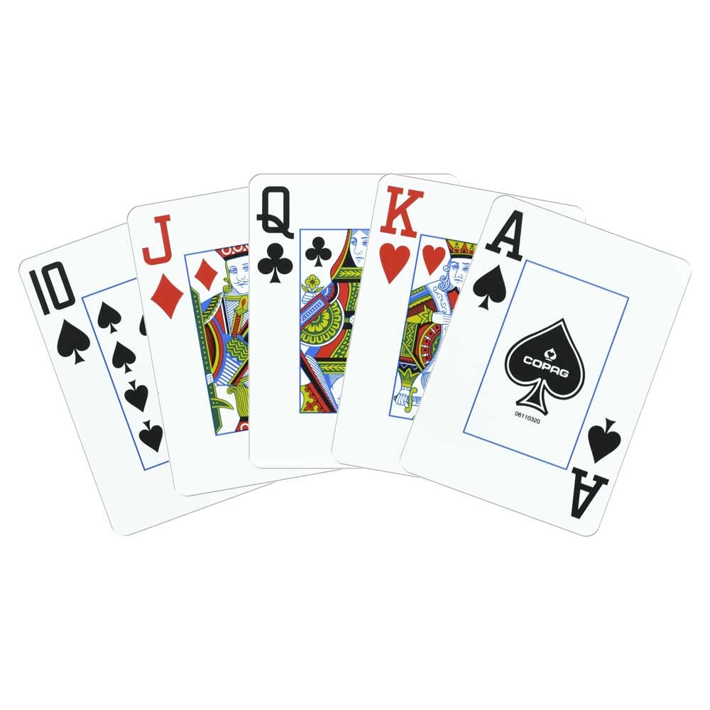 Колода игральных карт Copag Jumbo Index 1546, золотая, покерного размера (Черный и Набор)