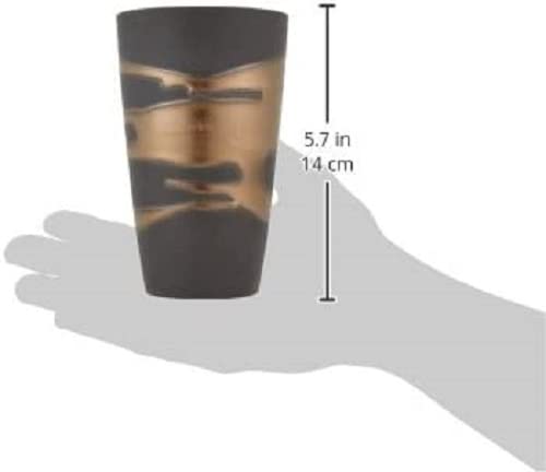 Набор из 2 кружек для пива Tumbler, пара из золота и серебра, пенящиеся кружки, диаметр x высота 14 см, 500 мл, фарфоровая посуда Mino в деревянной коробке, сетка для эля 8,5