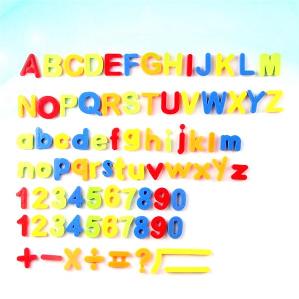 80 шт. магнитные пластиковые диски с вырезами для раннего образования, 26 букв, наклейки для игрушек для детей