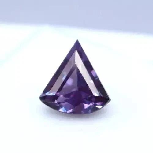 Fancy Cut Natural Purple Sapphire Ceylon 7-8 Ct VVS Certified Loose Gemstone