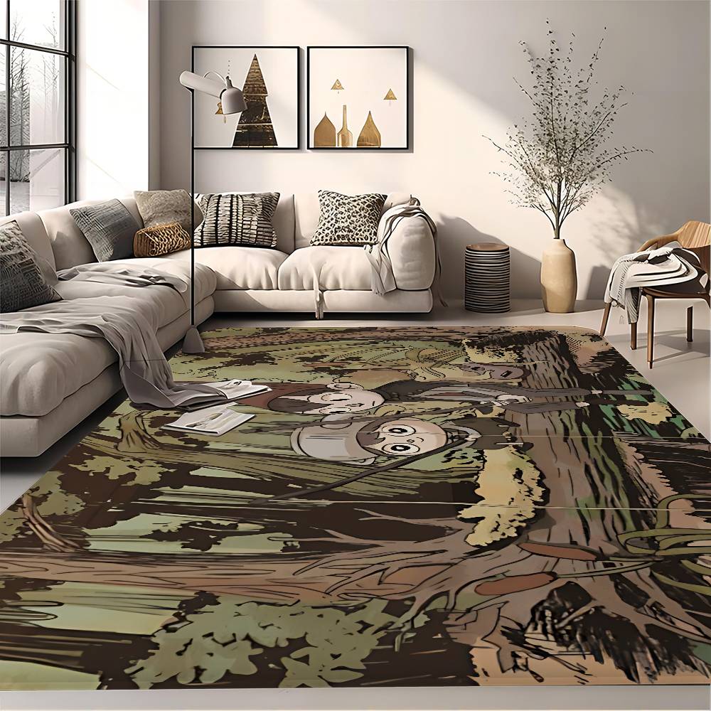O-Over The Garden Hallway Carpet Washable Non-Slip Living Room Sofa Chairs Area Mat Kitchen Doormat Area Rug
