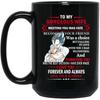 Husband wife ceramic coffee mug black water cup 15oz large capacity