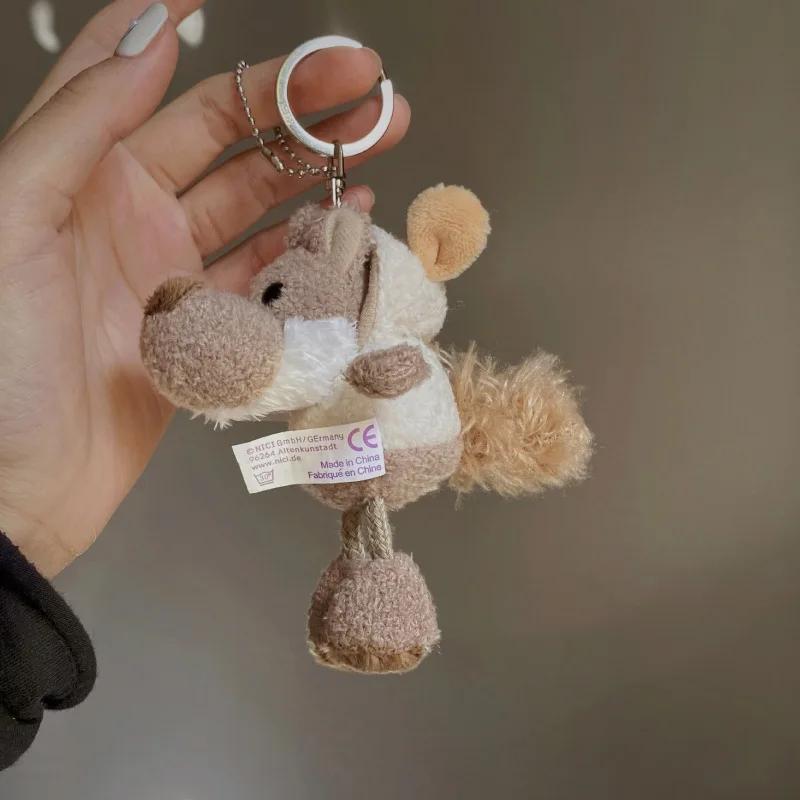 Новый Мультяшный Каваи Животный Мир Плюшевая Игрушка Брелок Подвеска Креативный Инс Маленький Свежий Милый Маленькое Животное Плюшевая Подвеска для Рюкзака