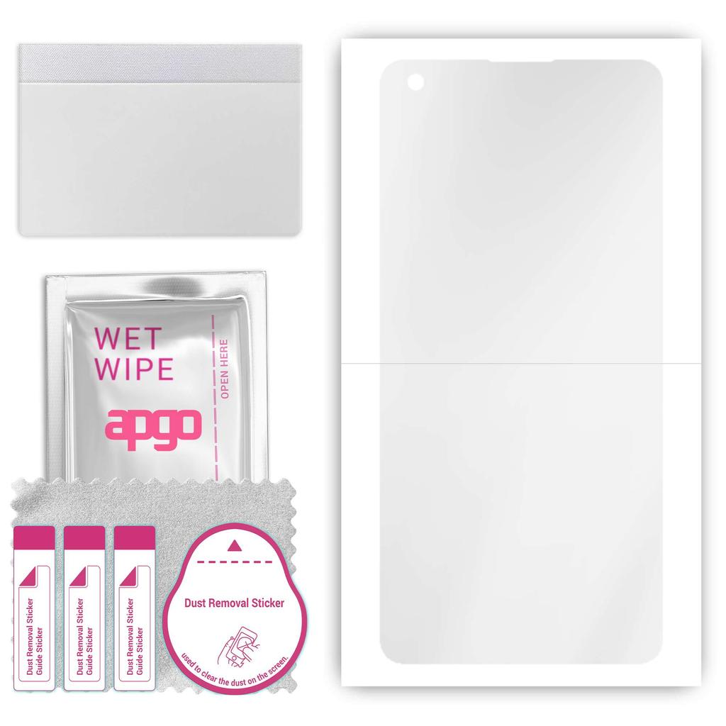 apgo Hydrogel Ultra-Clear Screen Protector for Oppo Find X2 Pro, Hydrogel Film, Flexible, Soft TPU with positioning layer easy installation