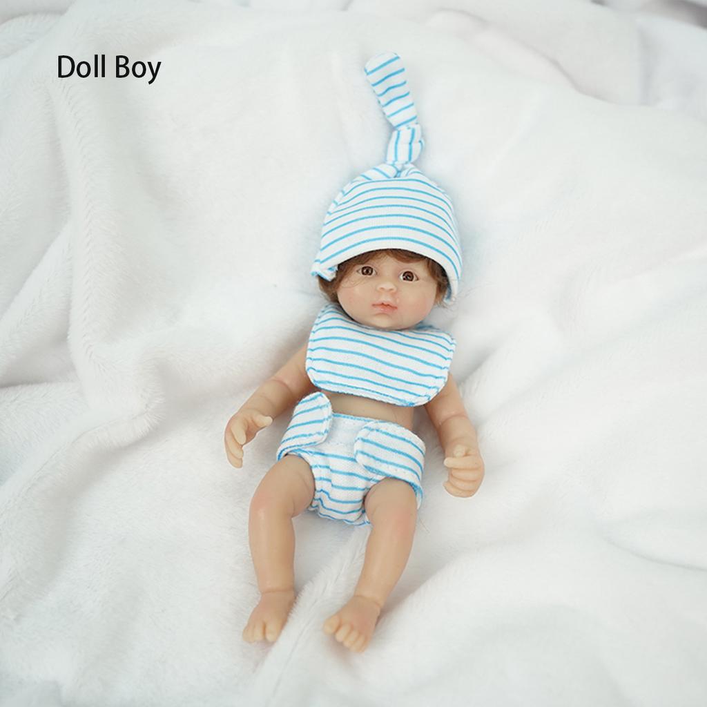 15 см Мини-кукла-симуляция ладони Мэдди, одевающаяся игрушка-подруга, кукла для детей, подарок на день рождения, 6 дюймов, твердая силиконовая кукла-реборн с полным телом для девочек и мальчиков