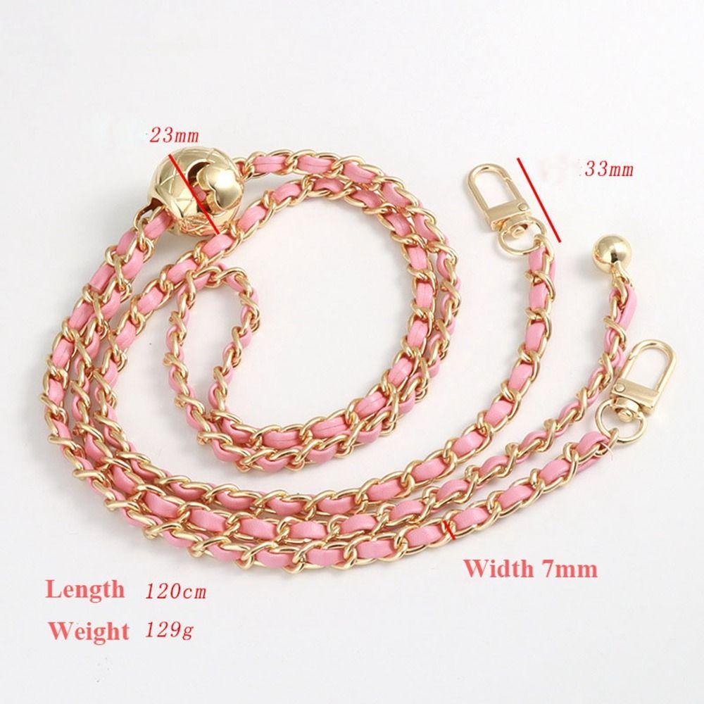 Металлическая цепь для сумки длиной 1,2 м, сменная, новая, не выцветающая, регулируемая цепь, аксессуары для сумки