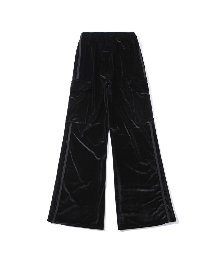 Sseochi410 Велюровые Брюки Карго Bootcut Черные