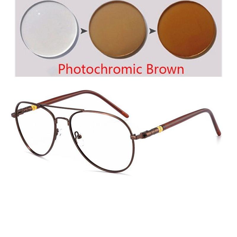 Солнцезащитные очки для близорукости с фотохромными линзами для защиты от солнца, мужские овальные солнцезащитные очки с диоптрией 0 -0,5 -0,75 до -6,0