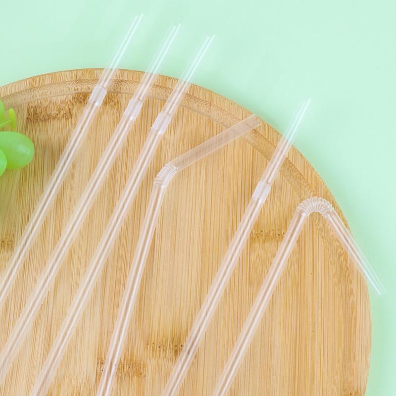 100 шт./пакет одноразовые трубочки стакан для воды пластиковые индивидуально упакованные принадлежности для вечеринок кухонные принадлежности