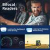 Ретро без оправы бифокальные мужские очки для пресбиопии ультралегкие нейтральные для среднего и пожилого возраста очки против синего света для людей