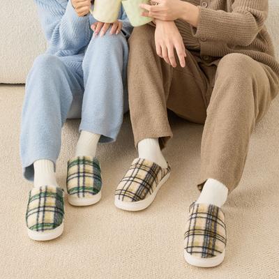 Хлопковые тапочки женские зимние новые домашние теплые плюшевые тапочки мужские домашние осенне-зимние