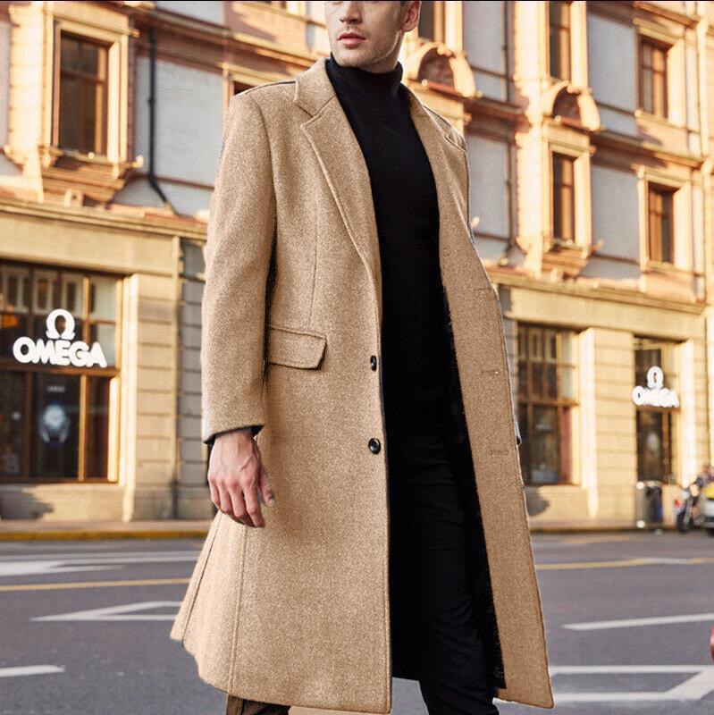 Available Now: New Five-Color Men's Woolen Trench Coat