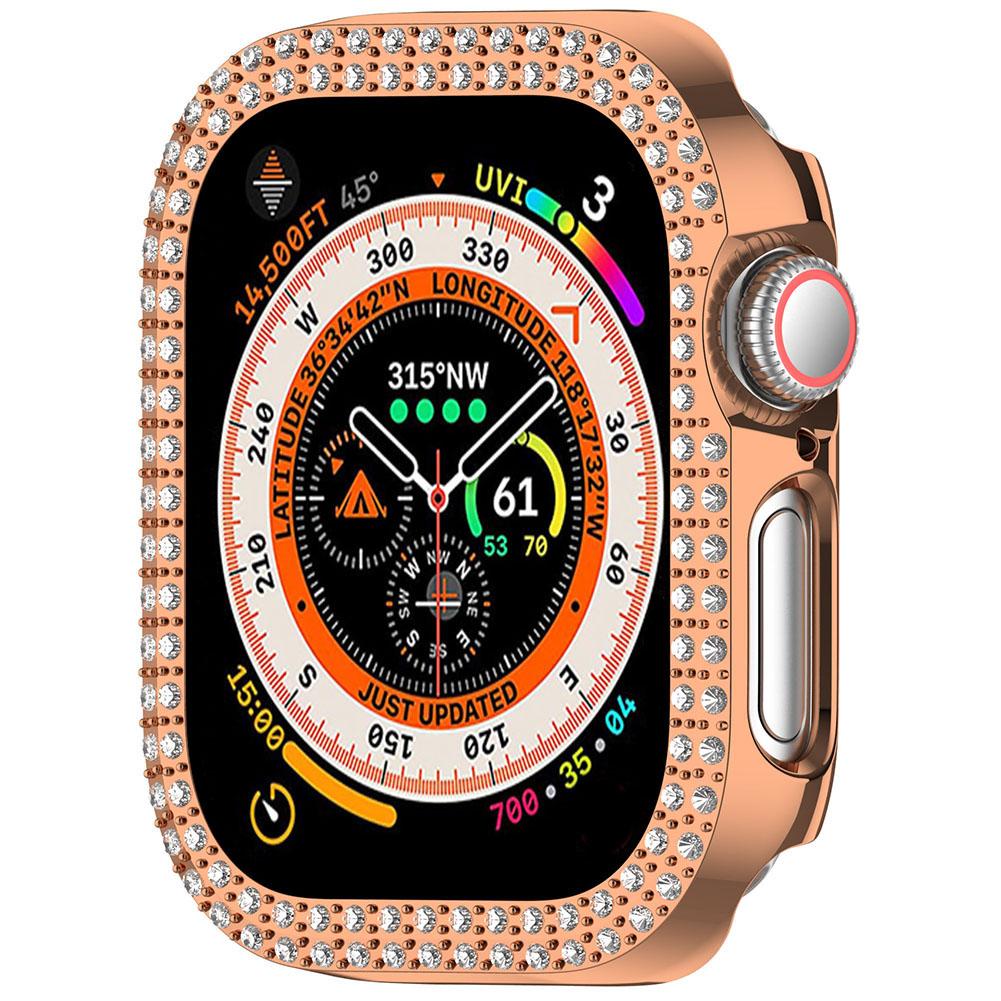 Чехол для ПК с двойным бриллиантом, защита экрана часов от падений, защита от царапин, полная рамка для часов IOS серии 10 42 мм/46 мм